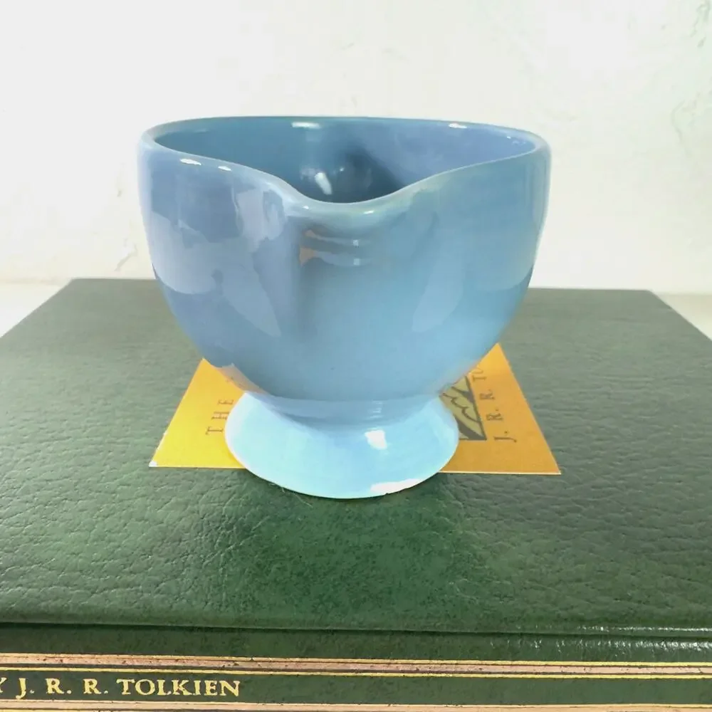 Vintage Homer Laughlin Genuine Fiesta Blue Creamer Dish‎ PLEASE READ